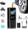 AOKBON Compresor Aire portatil 150 PSI inflador Ruedas Coche con Power Bank Iluminación LED 12V DC Batería de 6000mAh Compresor Aire Coche Ideal para Coche Moto Bicicleta Balones