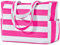 oscaurt Strandtasche Groß Tote Bag Damen Handtasche Umhängetasche Strandtasche XXL Familie Reisetasche Sporttasche Badetasche Saunatasche Geschenke für Frauen (Rosenrot)