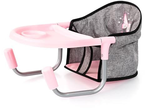 Bayer Design 65933AA Puppentischsitz, Sitz für Puppen mit intergiertem Tablett, für Puppen bis 46 cm