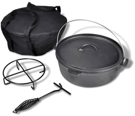 Haus & Garten, Küche & Essen, Kochgeschirr & Backgeschirr, Kochgeschirr, Dutch Ovens-Home-Dutch Oven 5,6 l inkl. Zubehör