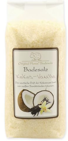 Florex Badesalz Badezusatz Kokos-Vanille mit Bio Schafmilch 1000 g
