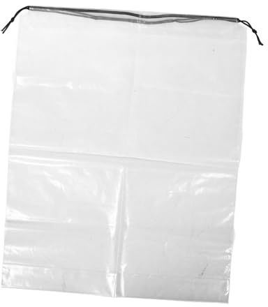 DECHOUS Klarer Rucksack mit Kordelzug Transparenter Beutel aus Wasserabweisendem Material Aufbewahrungsbeutel für Digitalkamera Sonnencreme Wasserflasche Handy und Mehr