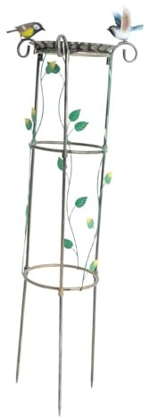 SUPVOX Décoration De Bain Oiseaux Mangeoire Décorative De Jardin Support pour Plantes Grimpantes Treillis De Fleurs pour Jardin Bains Oiseaux pour Plantes Grimpantes