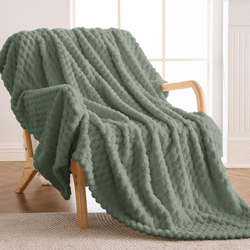 Vielit Kuscheldecke Flauschig 150x200 cm – Ultraweiche Fleecedecke für Couch & Sofa, Warme Wohn- & Kuscheldecke, Leichte Sofadecke, Gemütliche Couchdecke, Atmungsaktiv & Pflegeleicht Decke Grün
