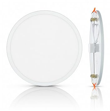 Masterled - Downlight LED Empotrable 20W de Corte Ajustable Ø50-210mm, Luz Fría 6000K, 1650lm, Panel Extraplano Redondo Ø23cm, Garantía 3 Años