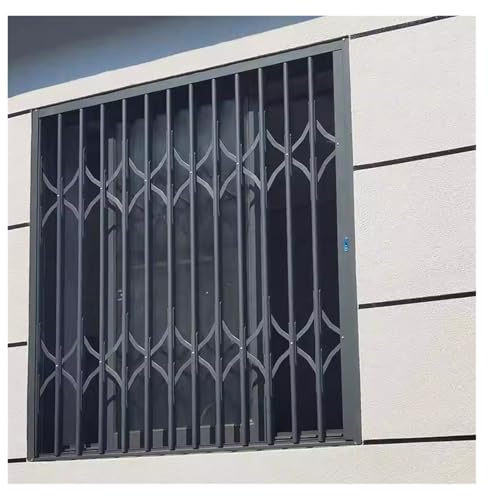 20 22 24 28 32 34 36 38 40 44 48 breite Fenstergitter-Sicherheitsstangen für die Sicherheit zu Hause, klappbare einbruchhemmende Fenstergitter(W40xH36in/100x90cm)