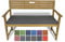 Rollmayer Bankkissen Bankauflage Sitzkissen Bankpolster Auflage für Bänke in Haus und Garten Kollektion Melange, 1 Stück (Grau 68, 140x50x4cm)