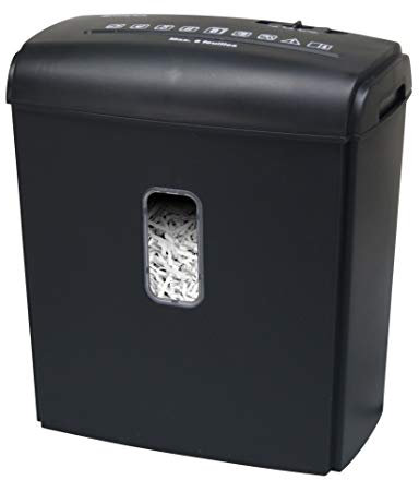 Destructeur de Documents Coupe croisée 8 Feuilles bac 15 litres WAYTEX