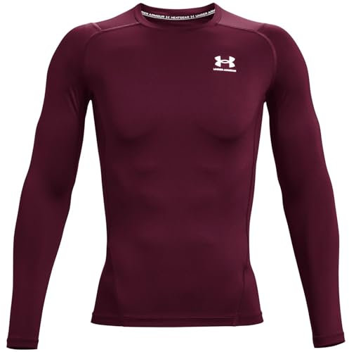 Under Armour Mens HeatGear Long Sleeve Top Red XXL