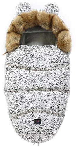 Gorger Chancelière Poussette Universelle Confortable Sac de Couchage Bébé Hiver Chaud Imperméable Couverture Emmaillotage pour Poussette, Landaus, Buggy, Siège Auto, Lits Bébé (4)