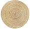 HAMID - Jute Teppich Rund, Alhambra Teppich Handgewebt 100% Naturfaser de Jute, Wohnzimmer, Schlafzimmer, Flurteppich, Dekoration, Farbe Natur, (300x300cm)