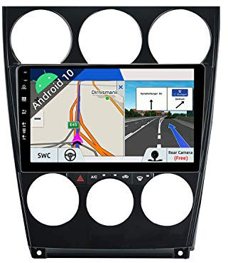 JOYX Android 10 Autoradio Passt für Mazda 6 (2004-2015) - [2G+32G] - Rückfahrkamera Cnabus KOSTENLOS - IPS 9 Zoll - 2 Din - Unterstützen DAB Lenkradsteuerung 4G WiFi Bluetooth Carplay Android Auto