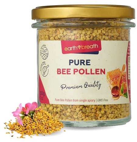 Earthbreath Pure Bee Pollen Granules 200g – 100% Raw & Natural – Sustainably Harvested – Rich in Natural Goodness – No Artificial Additives