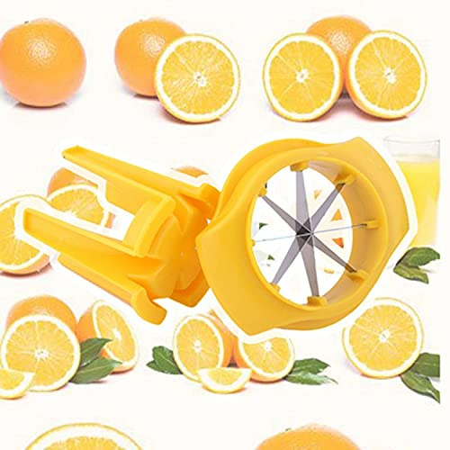 JQS Stainless Steel Food Slicer, Lemon Lime Wedge Cutter to Garnish Food, Random Color