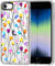MOSNOVO Case for iPhone SE, iPhone 8 & iPhone 7, [Buffertech 6.6ft Military-Grade Drop Protection] [Anti Peel Off Tech] Clear TPU Bumper Phone Case Cover Design - Rainbow Tulips