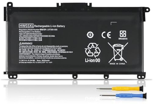 K KYUER HW03XL Laptop Batterie pour HP 255 470 G8 Pavilion 15-EG 15-EH 17-CN 17-CP 17z-cp000 17t-cn000 15t-eg000 15-eg0000 15-eh0000 17-cn0000 cp0000 HWO3XL HW03041XL L97300-005 L96887-1D1 HSTNN-IB90