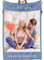 GLIKW Personalisierte Fotodecke mit eigenem Foto Und Text, Super Weich Flanell Collage Kuscheldecke Geschenke für Vater, Mutter, Kinder, Haustiere, Freunde oder Paare(1 Fotostil-2, 150×200cm)