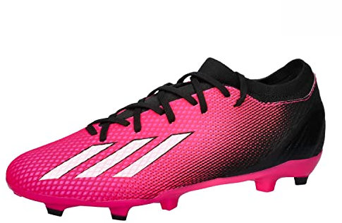 adidas X Speedportal.3 Firm Ground Boots, Scarpe da Calcio Unisex-Adulto, Shock Pink/Zero Metalic/Core Black, 44 EU