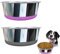 Decyam Dog Bowls, Stainless Steel Pet Bowl With Non-slip Silicone Base, Dog Food Bowl, Dog Water Bowl, Dishwasher Safe, Easy to Clean, 900ml, 2 Pack