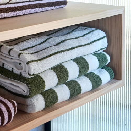 Oyoy Living - Grünes Raita Handtuch - 50 x 100 cm (L300653)