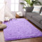 VOFUSHON Wohnzimmer Hochflor Teppich,Shaggy Flur Läufer Teppich Modern Flauschiger Weich Teppich Groß für Wohnzimmer Deko/Schlafzimmer/Kinderzimmer(120 x 160 cm,Violett)
