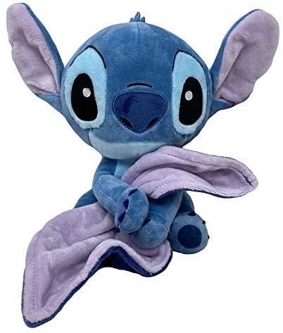 Peluche Stitch Disney avec couverture, bonhomme 25 cm