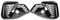 GZYF Gloss black Front Lower Bumper Fog Light Grille Grill Cover Mesh Trim for Audi A4L S-Line 35 TFSI / 40 TFSI / 45 TFSI, 8WD807681M/8WD807682M