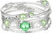 FULU AUTUMN Damen Boho Armband mit Mehrschichtiges Perlen Silber Wickelarmband Modeschmuck Geschenke zum Geburtstag und Muttertag für Frauen(18-Green)