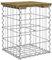 Tidyard Gartenbank aus Gabionen Maschengitter Gabionenkorb Bank Balkonbank Steinkorb Gabionenbank Sitzbank Steingabionen Parkbank Terrassenbank Steinkorb Außenbank Parkbank 33 x 31 x 42 cm (B x T x H)