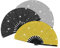 Cucioki Hand Fan Glitter Hand Fan Decorative Folding Fans with Bag for Women Club Dance
