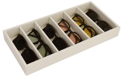 JETEHO 2 Pack Sunglasses Organizer Storage Glasses Holder Velvet Jewelry Tray, Glasses Organizer Eyeglasses Sunglasses Tray for Jewelry Display Watch