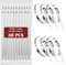 Fohirey 7.9×200mm Metal Cable Ties 30 Pcs, 304 Stainless Steel Zip Ties Silver Metal Tie Wraps, Heavy Duty Metal Zip Ties UV Resistance Steel Cable Ties for Outdoor Fence and Binding Requirements