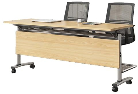 HUHJYUGE Scrivania per Laptop da Ufficio, Scrivania Gaming Ergonomica, Gaming Desk Facile da Montare, Tavolino Pieghevole Salvaspazio, per Computer, Ufficio, Studio And Soggiorno