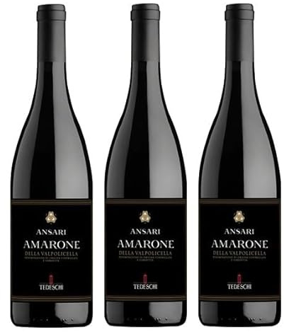 3x 0,75l - 2019er - Tedeschi - Ansari - Amarone della Valpolicella D.O.C.G. - Veneto - Italien - Rotwein trocken