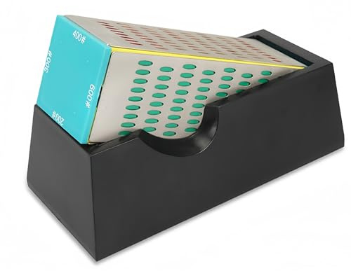 LEPEVNEY 4-seitiger Diamant-Schleifstein (200#/300#/400#/600#) für alle Klingentypen