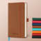 IN-LUXPRO Kalender 2025 2026 Wochenplaner,18-Monate Buchkalender (Jul.2025-Dez.2026) Monatskalender mit Ausgaben & Notizseiten A6(16.4 x 9.6 cm),mit Vegan-Leder & Notizseiten,Braun.