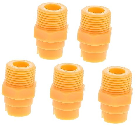 YARNOW 5stücke Pp Sprühdüse Schlauchadapter Waschmaschinenanschluss Sprühanschluss Für Heimgebrauch Gelb Fächerform Sprühstrahl