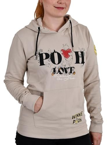 Elbenwald Winnie l'ourson – Pull à capuche en coton beige