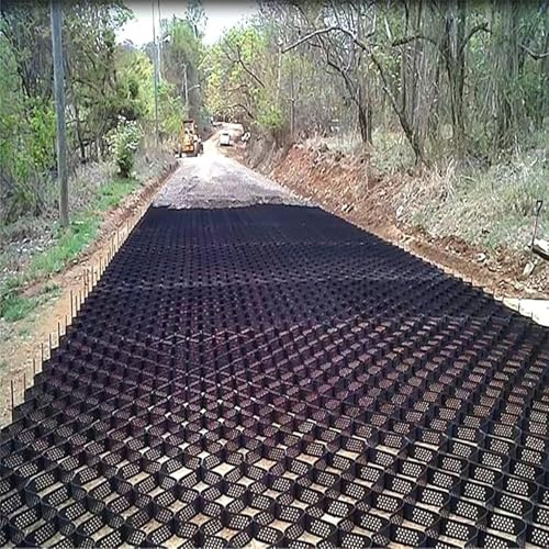 LWJSOCP Stabilisateur de Gravier Extensible et Pliable, Grille au Sol de 5 cm (2 Pouces), capacité de Charge de 816 kg/m² (1800 LB/pi²), 2 x 4 m (6,5 x 13 pi) pour allées et chemins