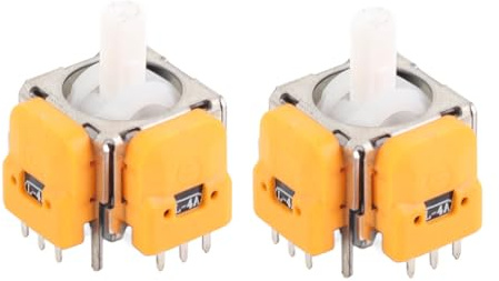 Aumotop Module de Joystick Analogique 3D à Effet Hall 2 Pièces pour Contrôleur PRO avec Contrôle de Haute Précision et Conception en Métal ABS Durable