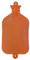 Sänger Wärmflasche Naturgummi Wärmeflasche Bettflasche Wärmekissen, 2,5 Liter, orange