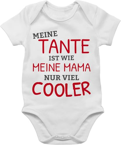 Shirtracer - Baby Body Kurzarm - Meine Tante ist wie meine Mama nur cooler