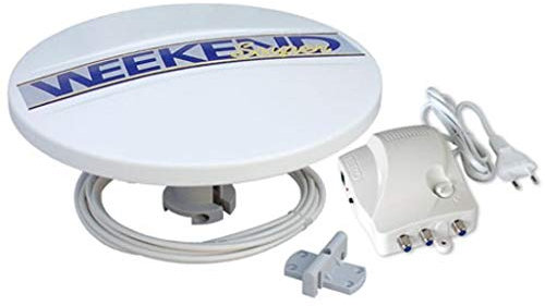 TELECO ANTENNA TV TETTO CAMPER WEEKEND OMNIDIREZIONALE + AMPLIFICATORE + CAVO