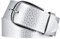 Vanzetti Damen Leder Gürtel Rindleder Metallic Damengürtel silber metallic 40 mm Ledergürtel (100 cm, Silber Metallic)