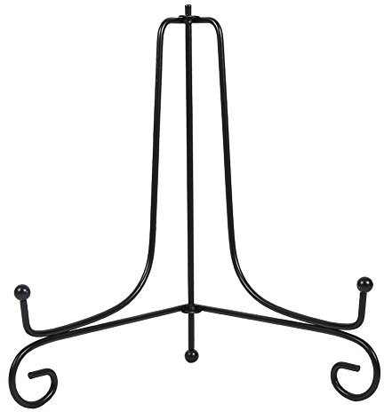 Schwarz Tellerständer Eisen Display Ständer Foto Halter Ständer für Schüssel Teller Kunst Foto Bilderrahmen(8inch)