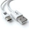 JAMEGA – 0,5m USB Typ C Kabel Weiß | 3A USB C Ladekabel und Datenkabel Fast Charge Snyc schnellladekabel kompatibel mit Samsung Galaxy S10/S9/S8+, Sony Xperia XZ, Huawei P30/P20