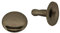 500 Stk Hohlnieten Einzelkappe Metall Rund-Nieten Ziernieten Größen- /Farbwahl, Farbe:altmessing, Größe:10x3x9mm