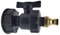 TOOLSTAR Adaptateur IBC, raccords de réservoir IBC S60X6 - Kits de raccords d'eau pour Sortie de Tuyau barbelé (S60 x 6 + Valve + raccord de 1,9 cm)