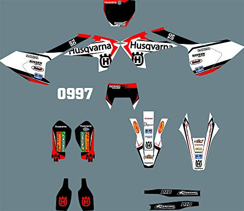 DST0997 Customized Decals Stickers Graphics for Husqvarna FE TE TX 2019 & FC TC FS 2016 2018