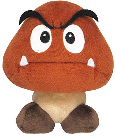 KRX Super Mario AC12 Goomba Sanei Offiziell lizenzierter Plüsch, Mehrfarbig